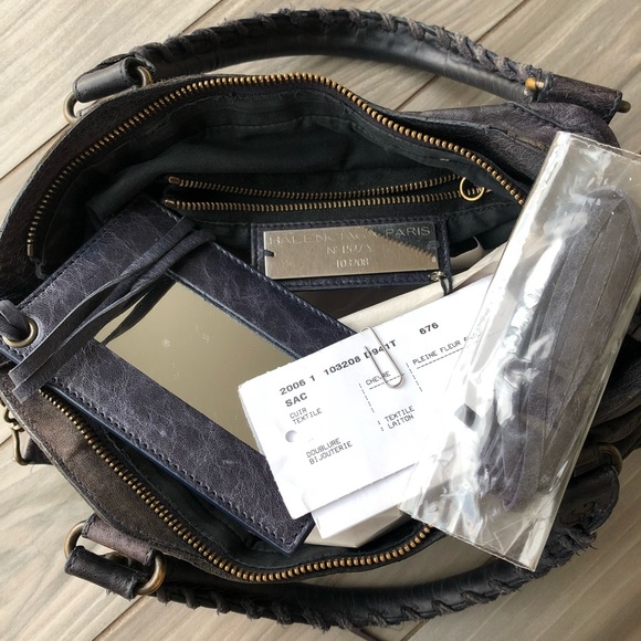 RARE 06 Ink BALENCIAGA Purple Blue Black First Bag - Picture 5 of 9